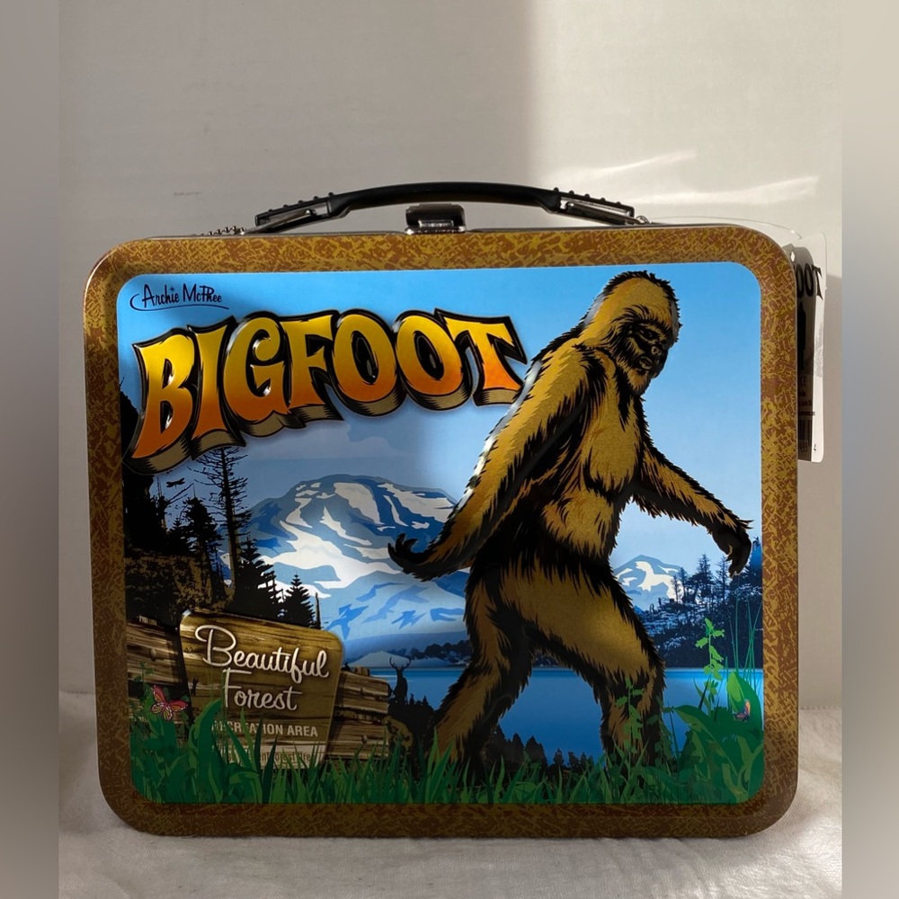 Bigfoot Collectible Lunch Box With Keychain, Made By Archie McPhee.